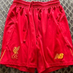 New Balance red Livermore shorts